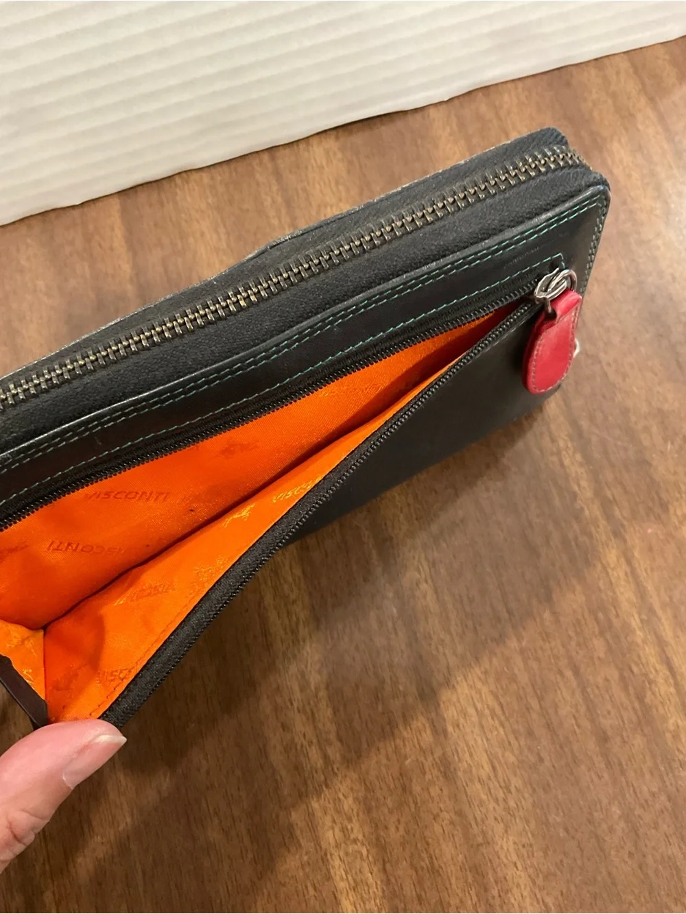 Ladies Visconti Large Real Leather Purse Wallet RFID Rainbow Colorblock
